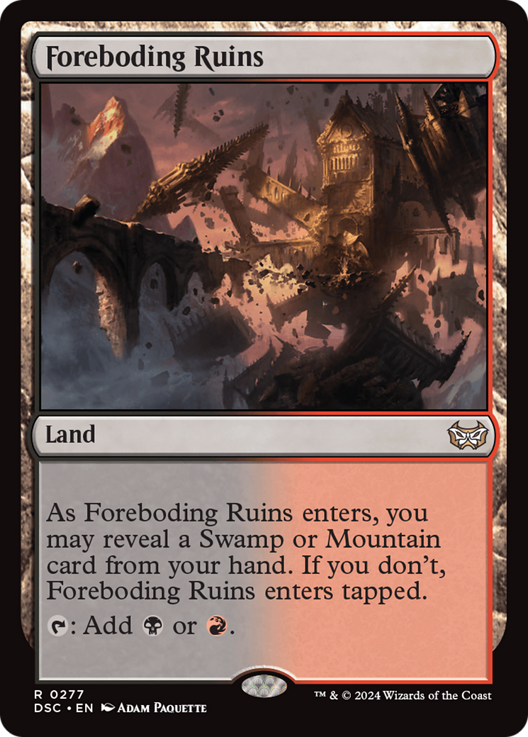 Foreboding Ruins [Duskmourn: House of Horror Commander] | The CG Realm
