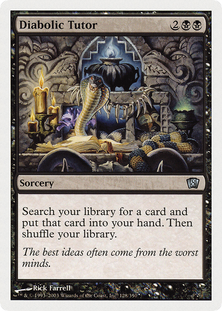 Diabolic Tutor (8ED-128) - 8th Edition