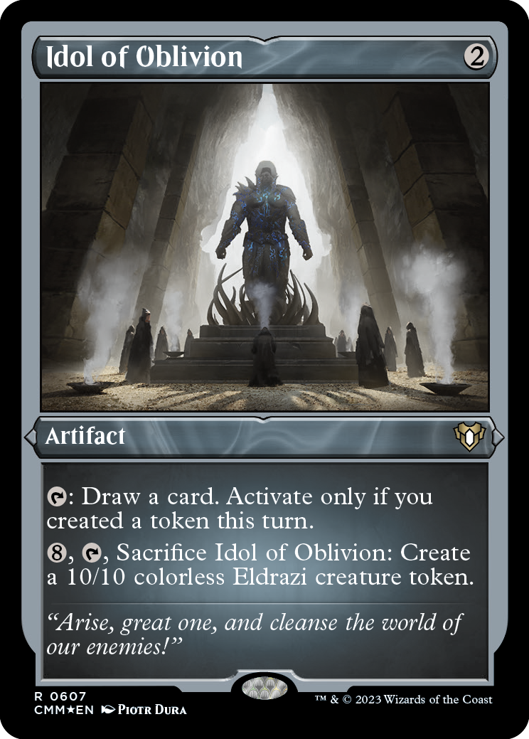 Idol of Oblivion (Foil Etched) [Commander Masters] | The CG Realm