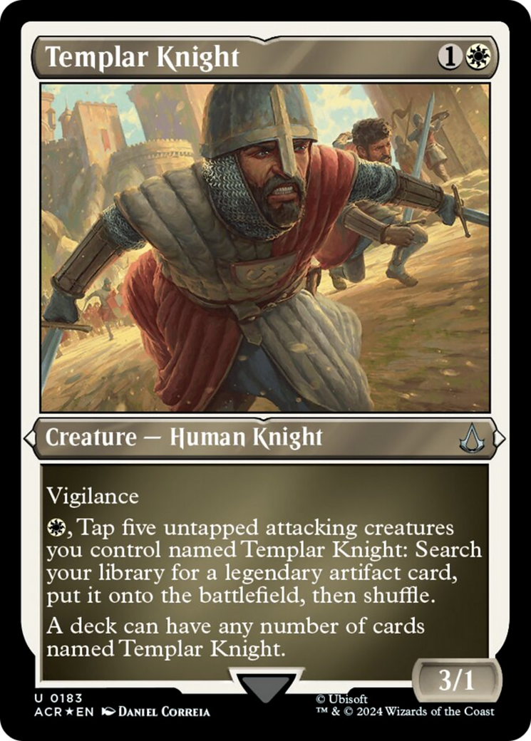 Templar Knight (Foil Etched) [Assassin's Creed] | The CG Realm