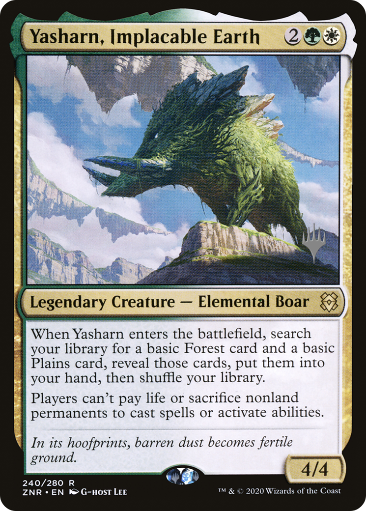 Yasharn, Implacable Earth (PPZNR-240) - Zendikar Rising Promos