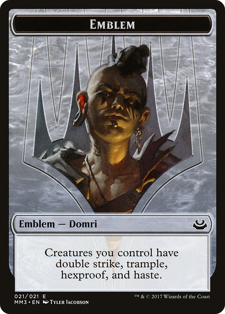 Emblem - Domri Rade (MM3-021) - Modern Masters 2017 Tokens