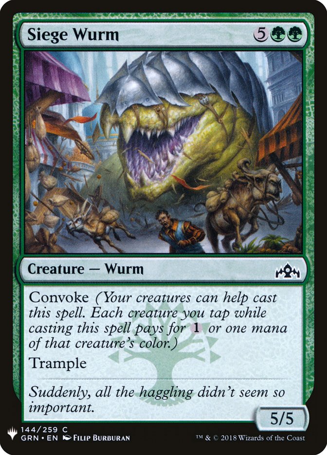 Siege Wurm [Mystery Booster] | The CG Realm