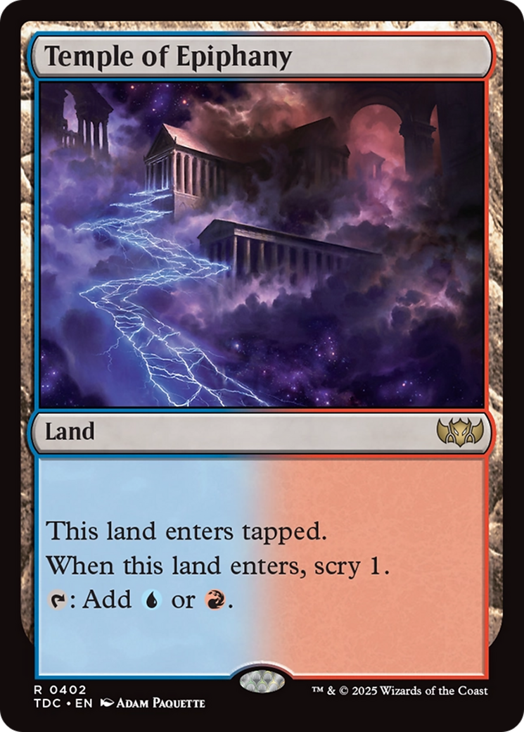 Temple of Epiphany [Tarkir: Dragonstorm Commander] | The CG Realm
