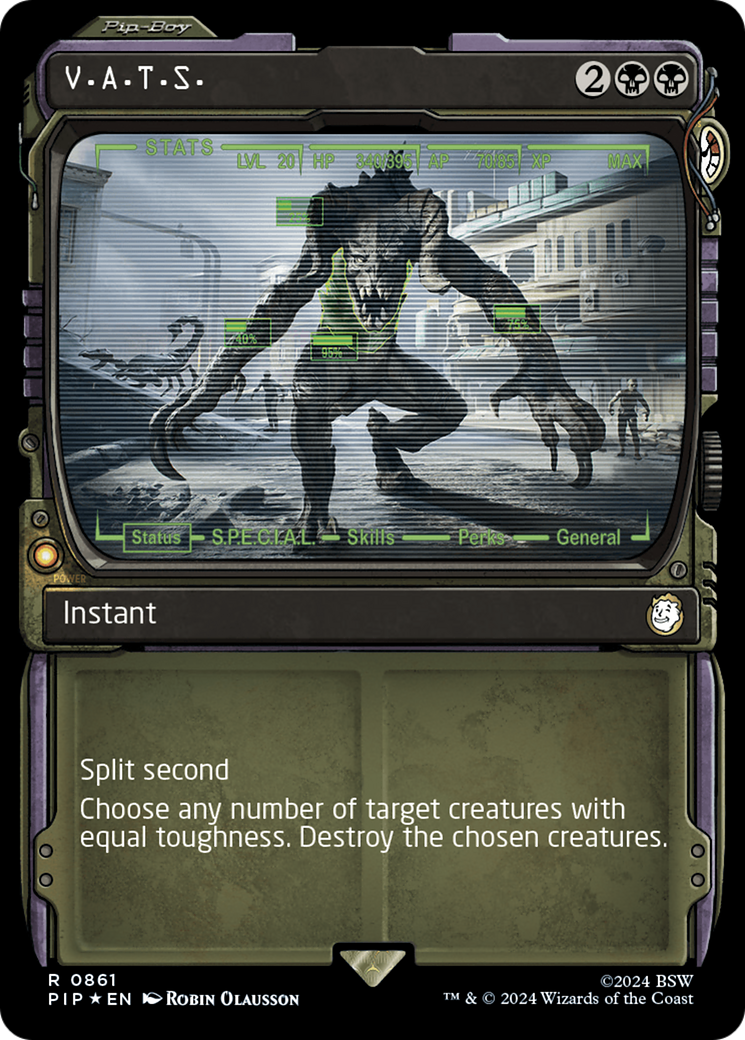 V.A.T.S. (Showcase) (Surge Foil) [Fallout] | The CG Realm