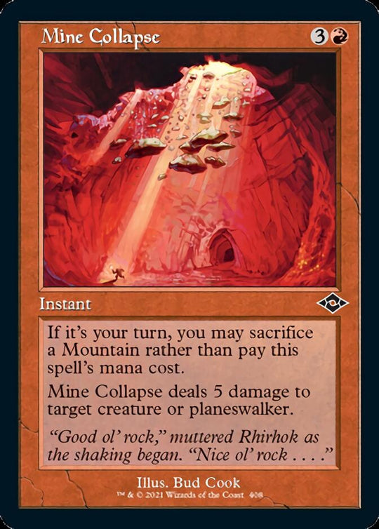 Mine Collapse (Retro Frame) (MH2-408) - Modern Horizons 2 Foil