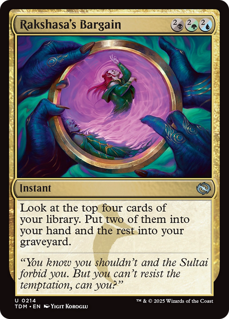 Rakshasa's Bargain [Tarkir: Dragonstorm] | The CG Realm