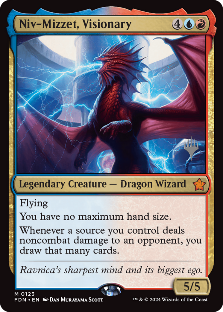 Niv-Mizzet, Visionary (Promo Pack) [Foundations Promos] | The CG Realm