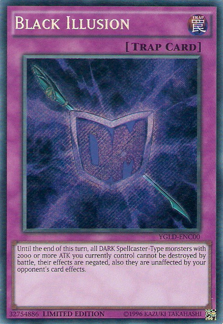 Black Illusion [YGLD-ENC00] Secret Rare | The CG Realm