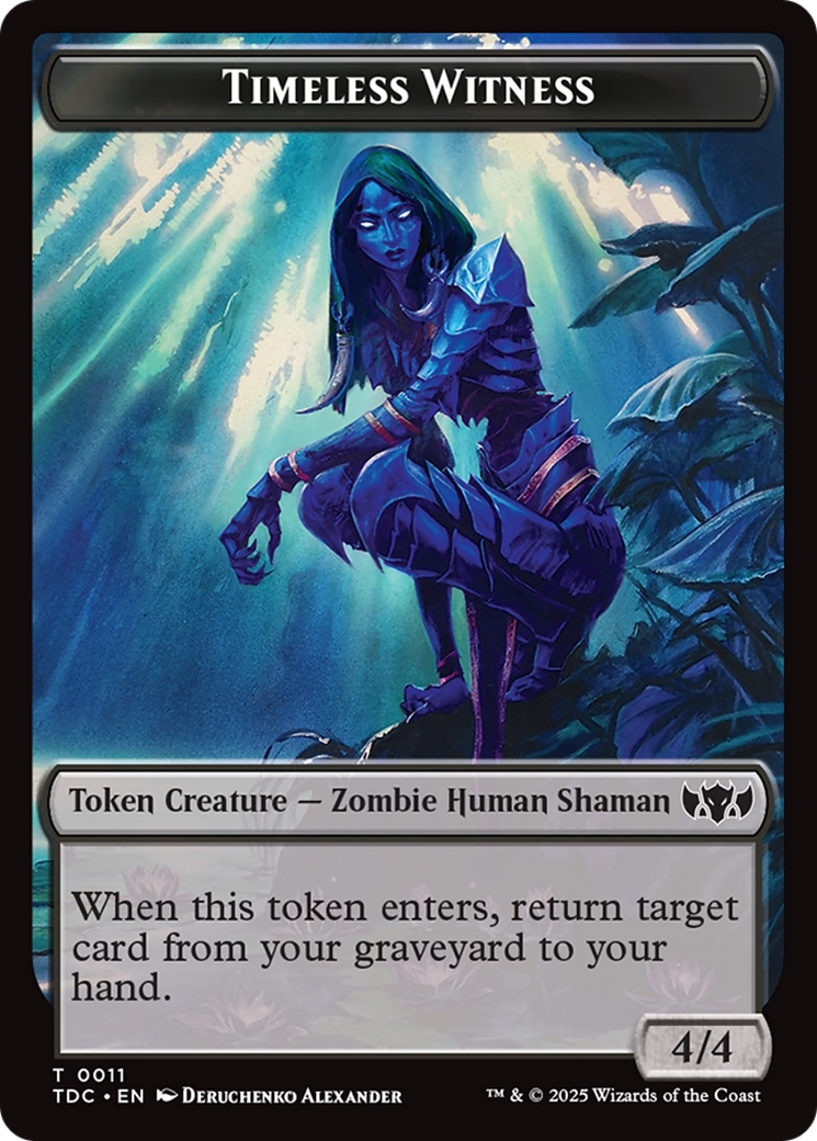 Goat // Timeless Witness Double-Sided Token (TDC-4 // 11) - Commander: Tarkir: Dragonstorm