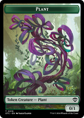 Plant Warrior // Plant Double-Sided Token [Outlaws of Thunder Junction Commander Tokens] | The CG Realm
