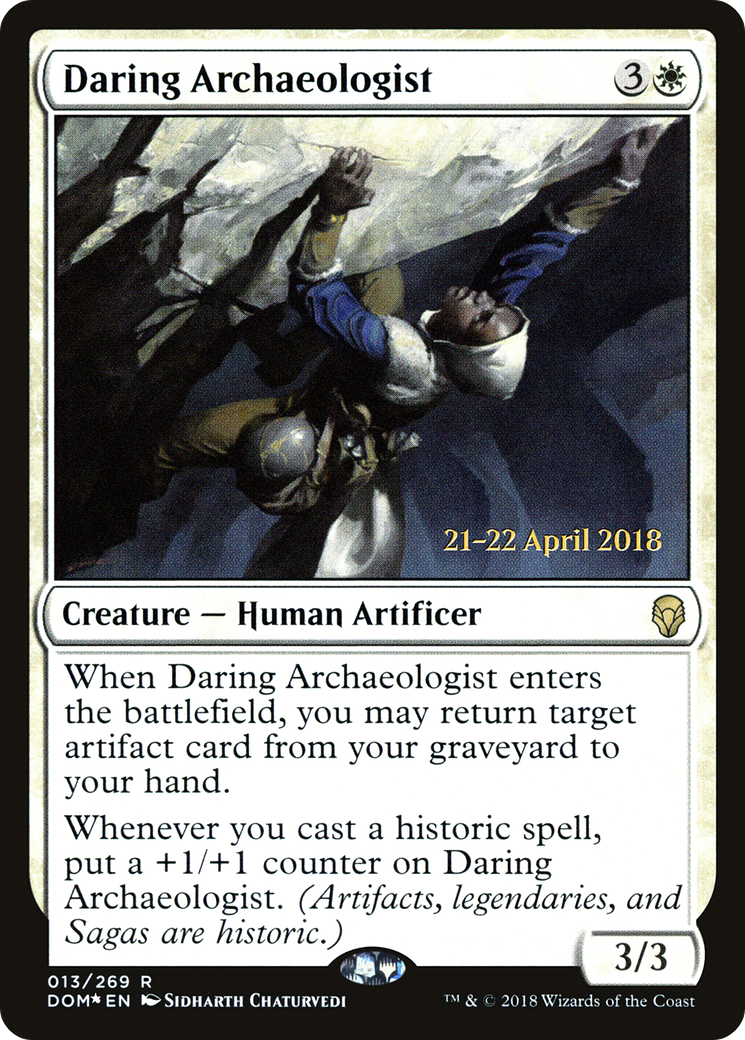 Daring Archaeologist (PRE-13S) - Dominaria Promos Foil