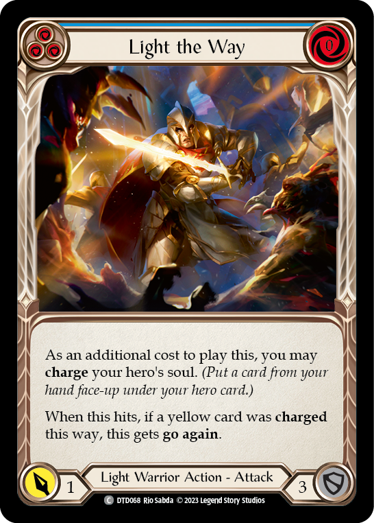 Light the Way (Blue) [DTD068] (Dusk Till Dawn)  Rainbow Foil | The CG Realm