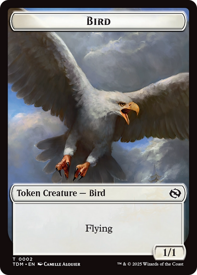 Spider // Bird Double-Sided Token (TDC-25 // 2) - Commander: Tarkir: Dragonstorm