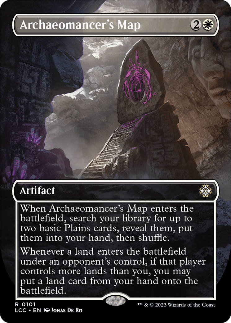Archaeomancer's Map (Borderless) [The Lost Caverns of Ixalan Commander] | The CG Realm