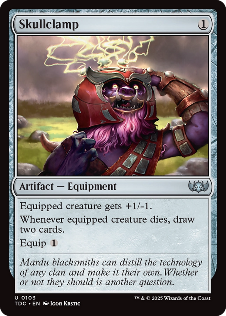 Skullclamp [Tarkir: Dragonstorm Commander] | The CG Realm