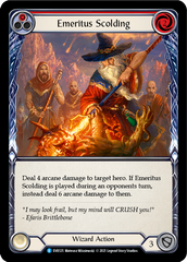 Emeritus Scolding (Red) [EVR125] (Everfest)  1st Edition Rainbow Foil | The CG Realm