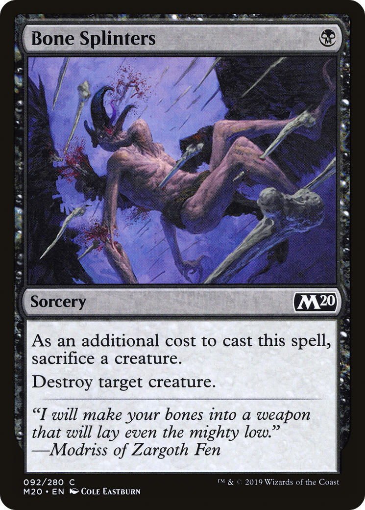 Bone Splinters (M20-092) - Core Set 2020