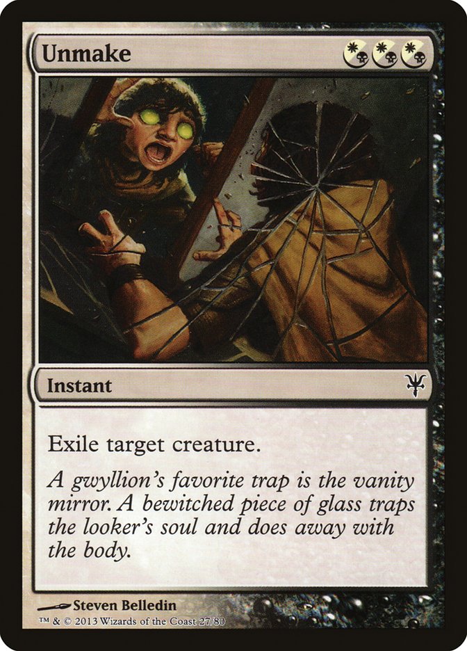 Unmake (DDK-027) - Duel Decks: Sorin vs. Tibalt