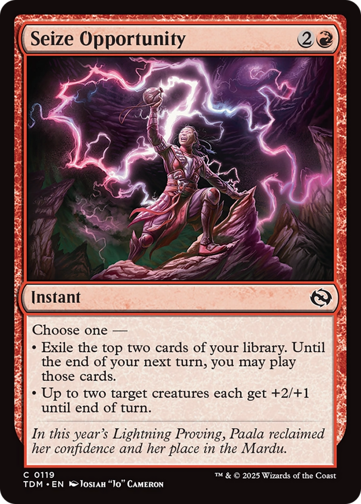 Seize Opportunity [Tarkir: Dragonstorm] | The CG Realm