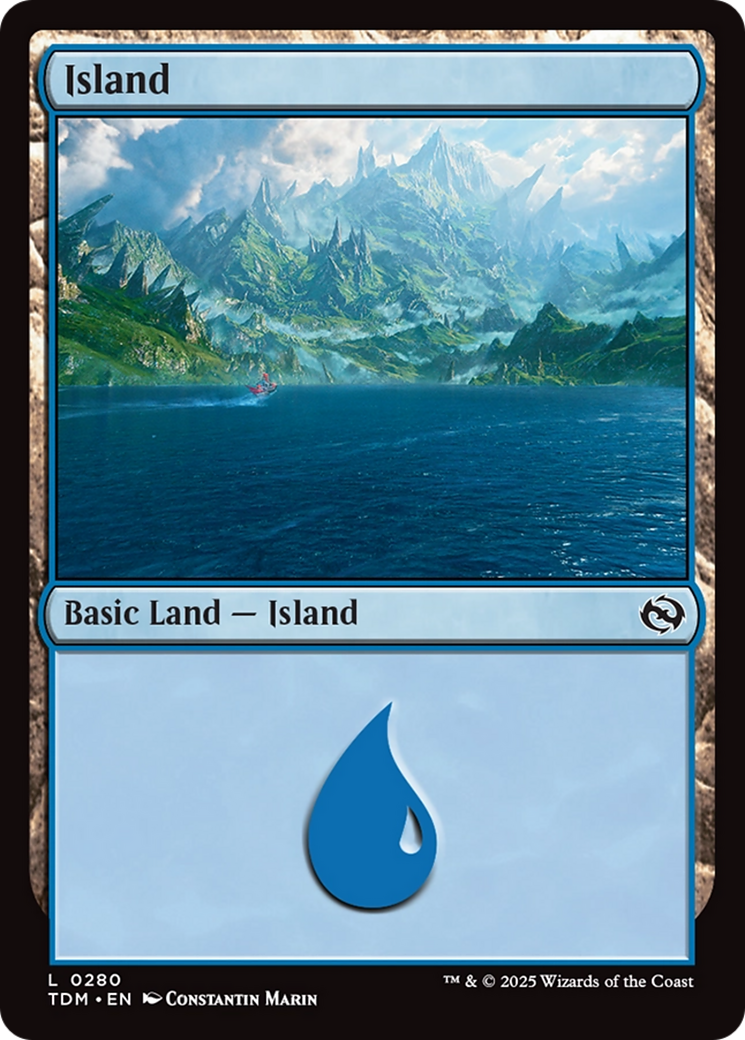 Island (0280) [Tarkir: Dragonstorm] | The CG Realm