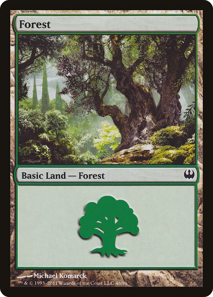 Forest (46) (DDG-046) - Duel Decks: Knights vs. Dragons
