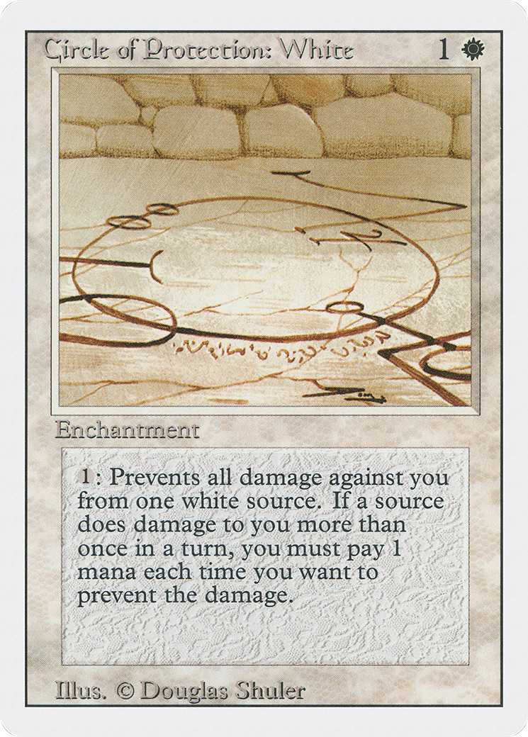 Circle of Protection: White (3ED-) - Revised Edition