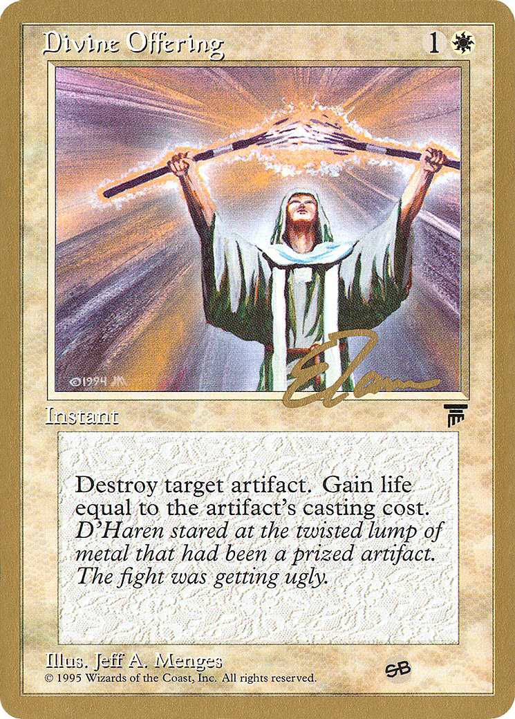 Divine Offering - 1996 Eric Tam (LEG) (SB) (WCD-) - Pro Tour Collector Set
