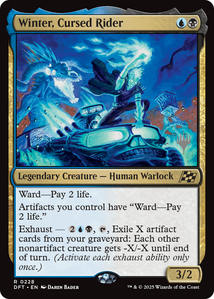 Winter, Cursed Rider (Promo Pack) [Aetherdrift Promos] | The CG Realm