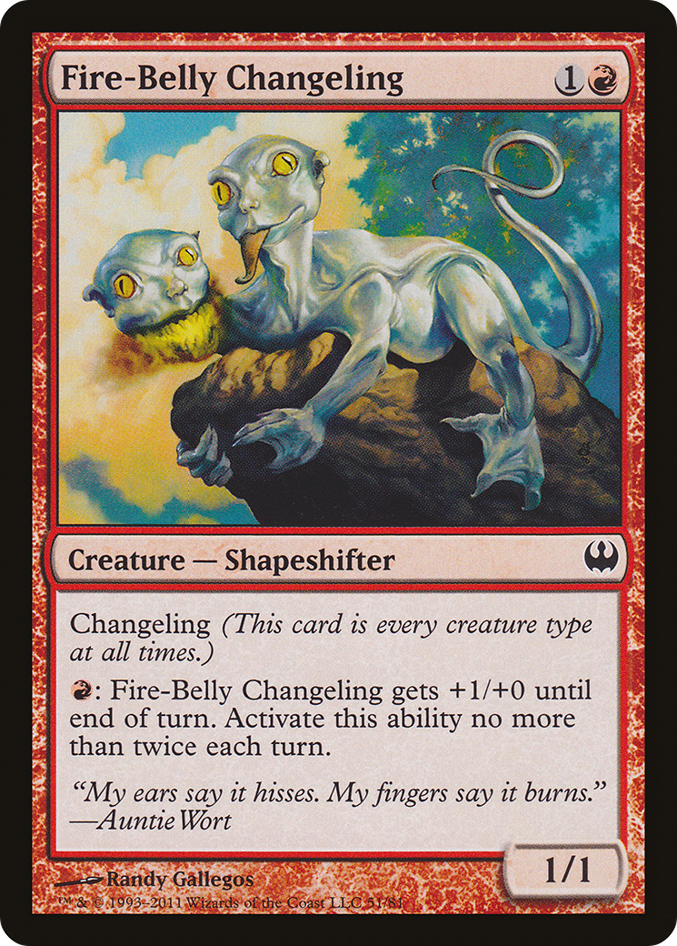 Fire-Belly Changeling (DDG-051) - Duel Decks: Knights vs. Dragons