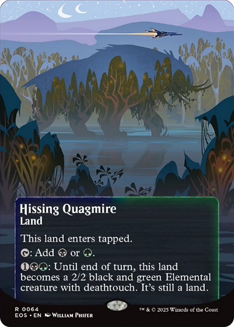 Hissing Quagmire (0064) (Borderless) [Edge of Eternities: Stellar Sights] | The CG Realm
