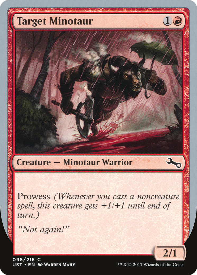 Target Minotaur (B) (UST-098) - Unstable