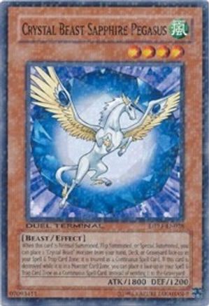 Crystal Beast Sapphire Pegasus (DTP1-EN028) - Duel Terminal - Preview Limited