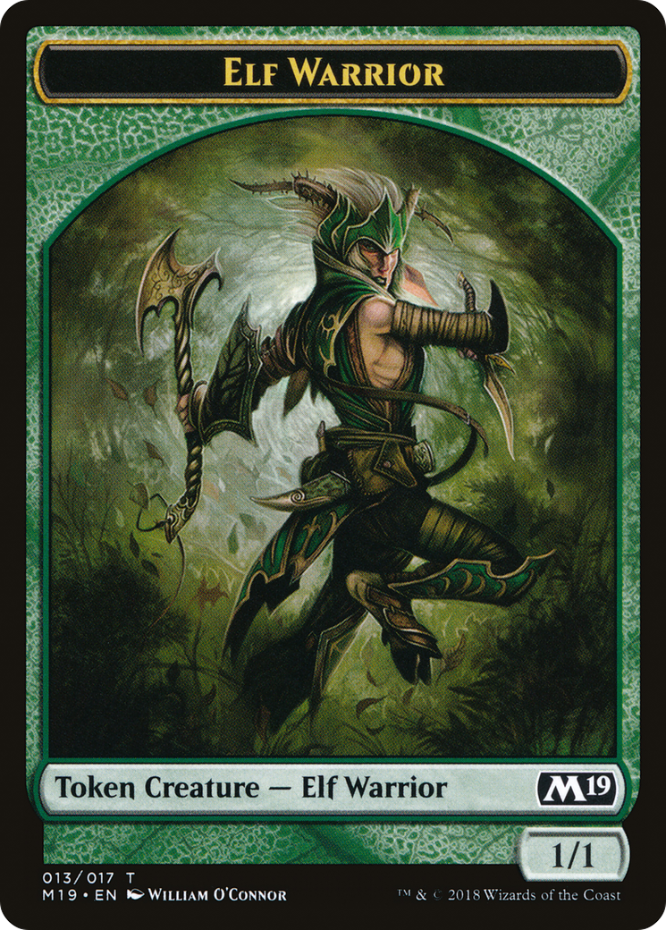 Elf Warrior Token (M19-013) - Core Set 2019 Tokens