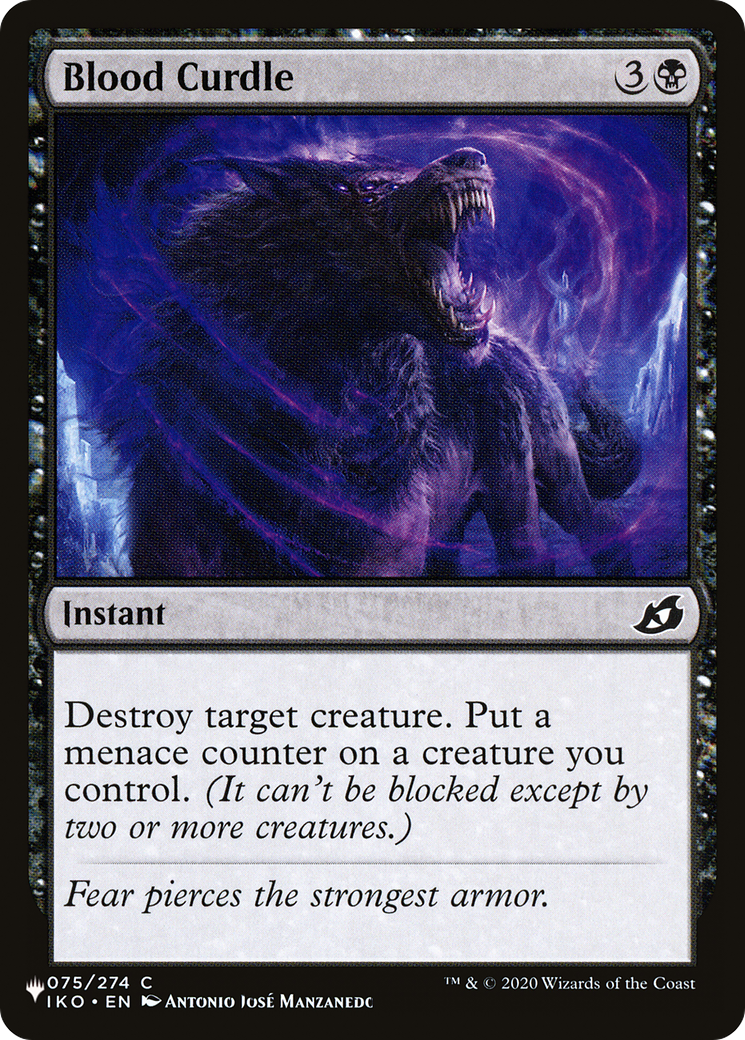 Blood Curdle [The List] | The CG Realm