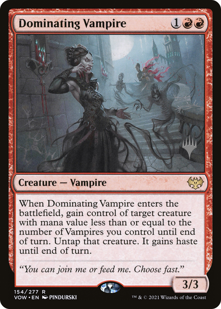 Dominating Vampire (PPNEO-) - Innistrad: Crimson Vow Promos