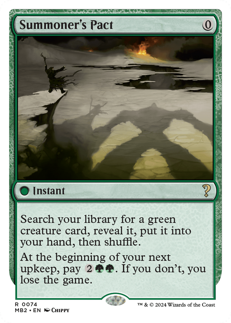 Summoner's Pact (White Border) [Mystery Booster 2] | The CG Realm