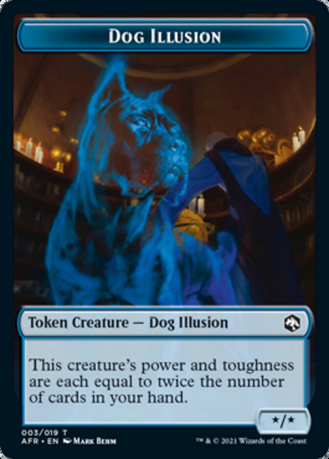 Dog Illusion // Guenhwyvar Double-Sided Token [Dungeons & Dragons: Adventures in the Forgotten Realms Tokens] | The CG Realm