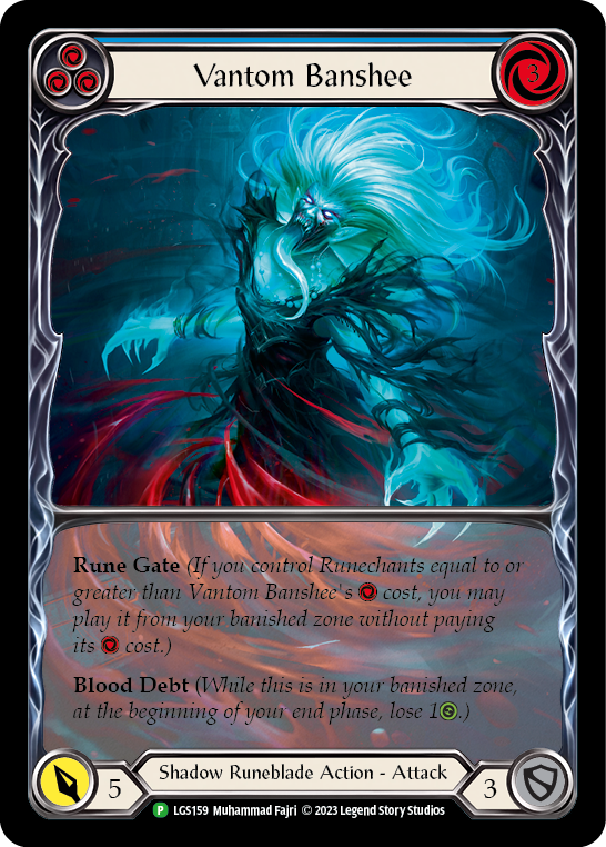 Vantom Banshee (Blue) (Extended Art) [LGS159] (Promo)  Rainbow Foil | The CG Realm