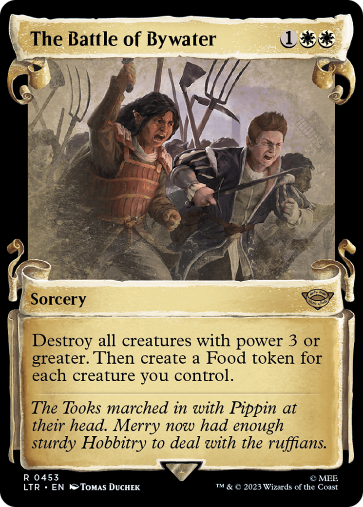 The Battle of Bywater (Showcase Scrolls) (LTR-453) - The Lord of the Rings: Tales of Middle-earth: (Showcase)