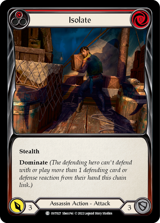 Isolate (Red) [OUT027] (Outsiders)  Rainbow Foil | The CG Realm
