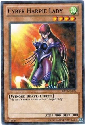 Cyber Harpie Lady (Starfoil) (BATT-EN012) - Battle Pack Tournament Prize Cards Limited