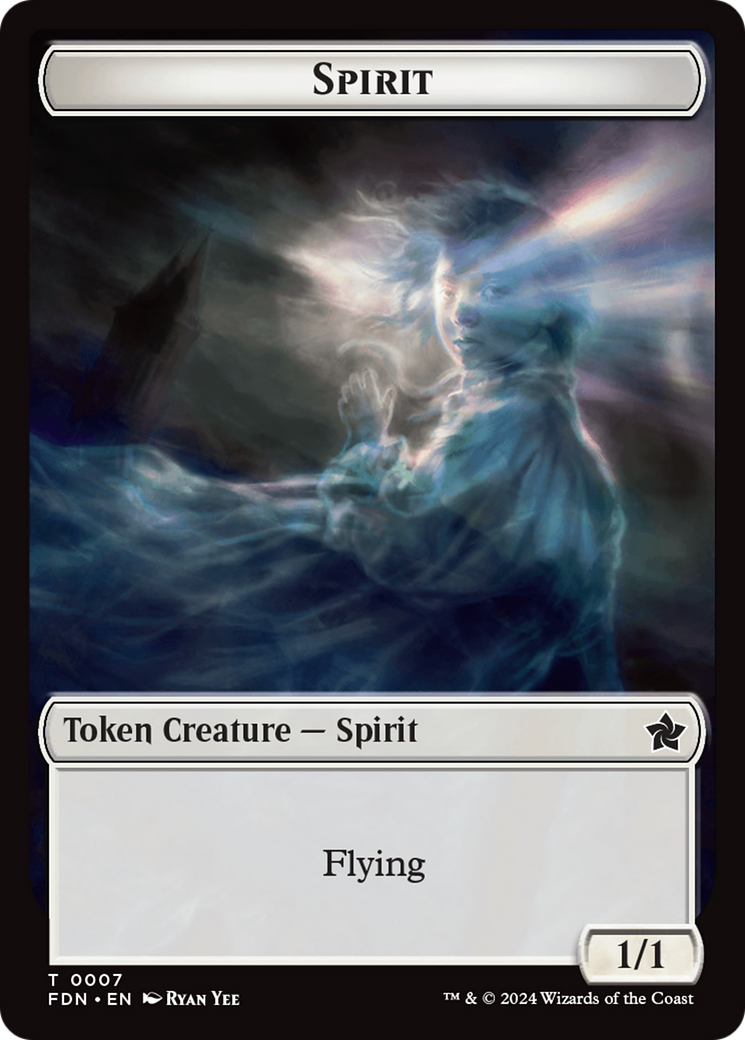 Spirit // Cat (0001) Doubled-Sided Token [Foundations Tokens] | The CG Realm