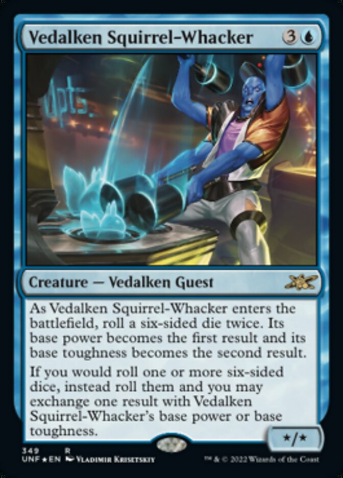 Vedalken Squirrel-Whacker (Galaxy Foil) [Unfinity] | The CG Realm
