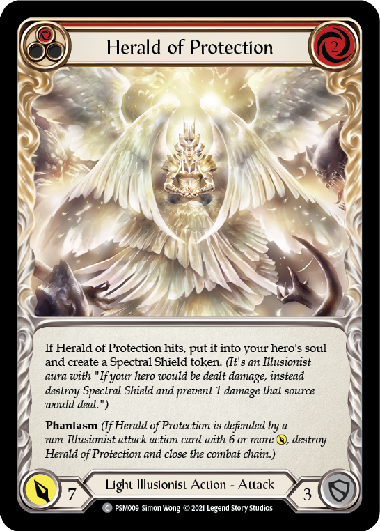 Herald of Protection (Red) [PSM009] (Monarch Prism Blitz Deck) | The CG Realm