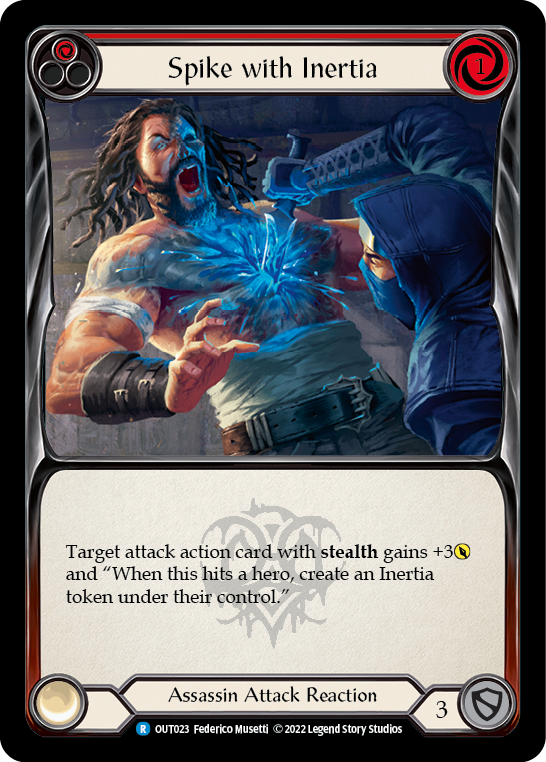 Spike with Inertia (Red) [OUT023] (Outsiders)  Rainbow Foil | The CG Realm