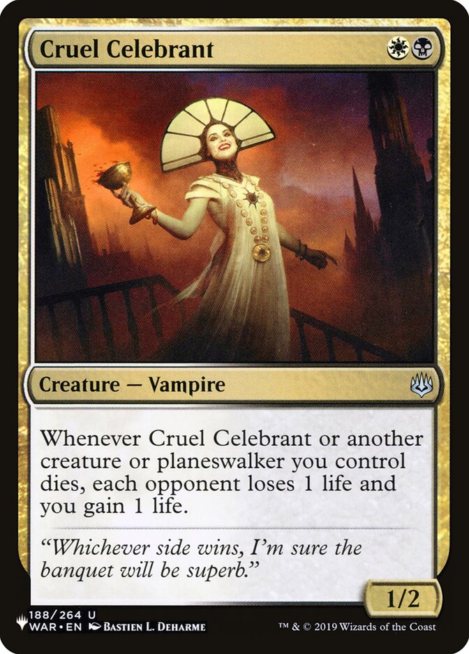 Cruel Celebrant [The List] | The CG Realm