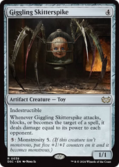 Giggling Skitterspike (Extended Art) [Duskmourn: House of Horror Commander] | The CG Realm