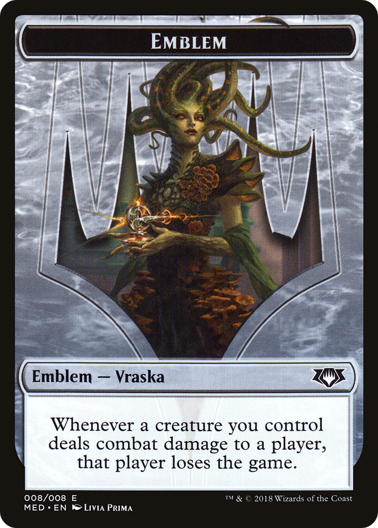 Emblem - Vraska, Golgari Queen (MED-008) - Mythic Edition Tokens