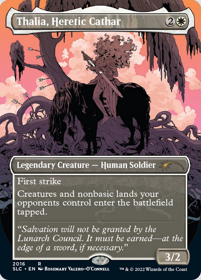 Thalia, Heretic Cathar (Borderless) [Secret Lair Countdown Kit] | The CG Realm